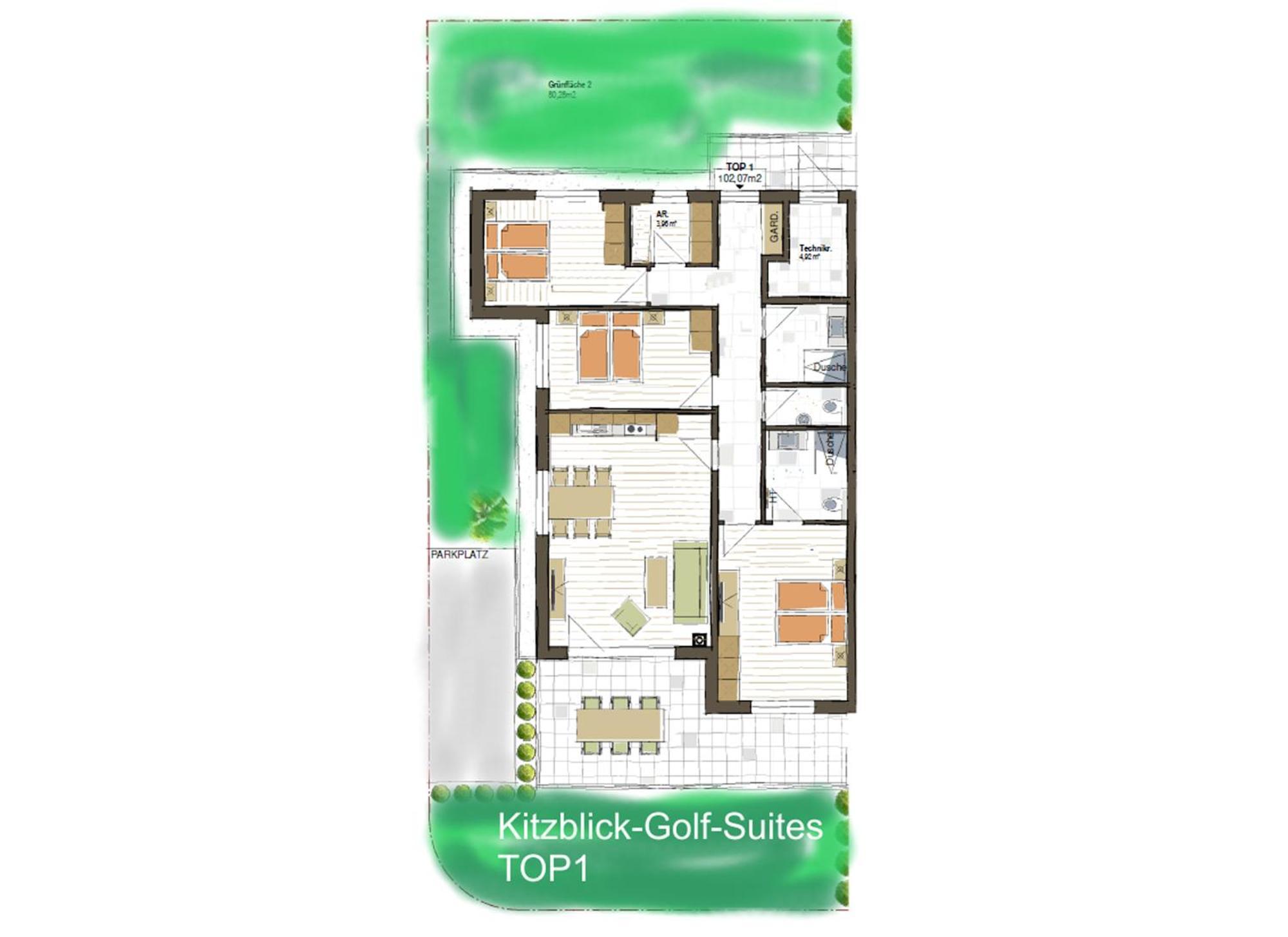 Finest Kitzblick Golf Suites By All In One Apartments Zell am See Ruang foto